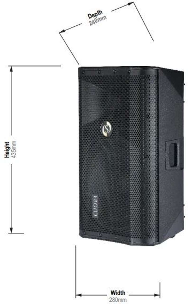 Studiomaster Clio 84 Active loud speaker (In-built amplifier) with ...