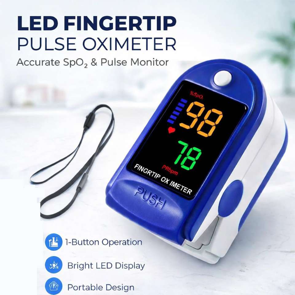 Spo2 Sensor Waveform colorsole Digital SpO2 PR Pulse Oximeter Waveform PI Sleep Monitor Blue ...