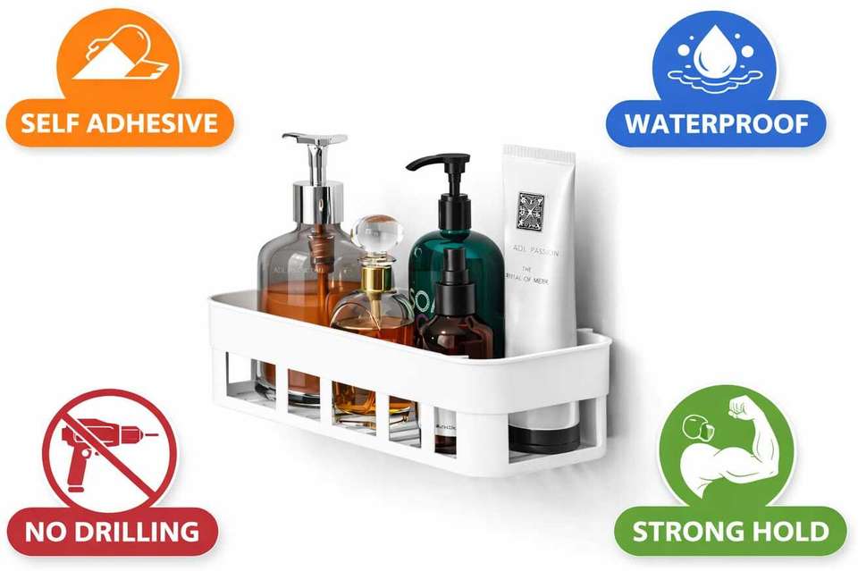 Racking Stick DEVI LUXE Self Adhesive Stick On Waterproof Wall Mount Stand For ...