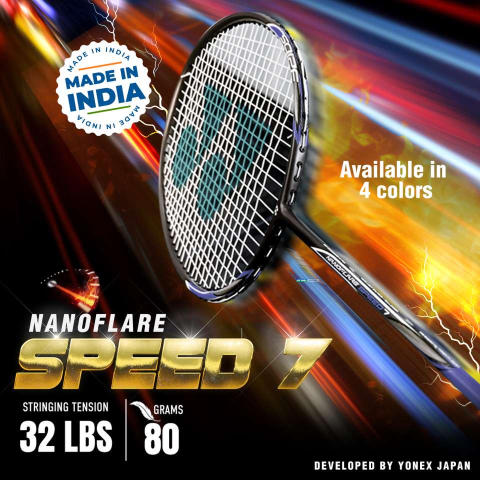 Finnex Racket YONEX Nanoflare Speed 7 Blue Strung Badminton Racquet - Buy YONEX ...