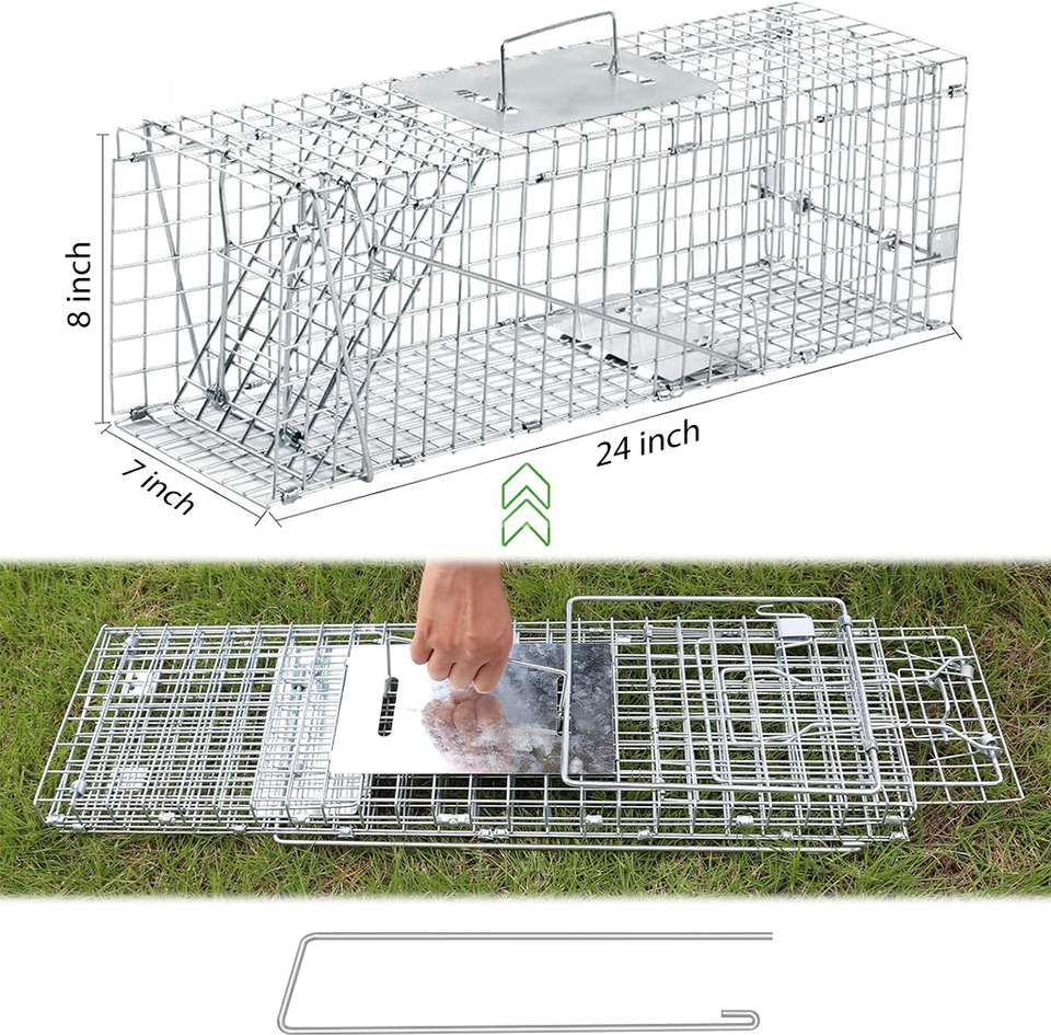Rat Rabbit Animal HASTHIP Live Animal Cage Trap, One-Door Animal Trap forRabbits, Stray ...
