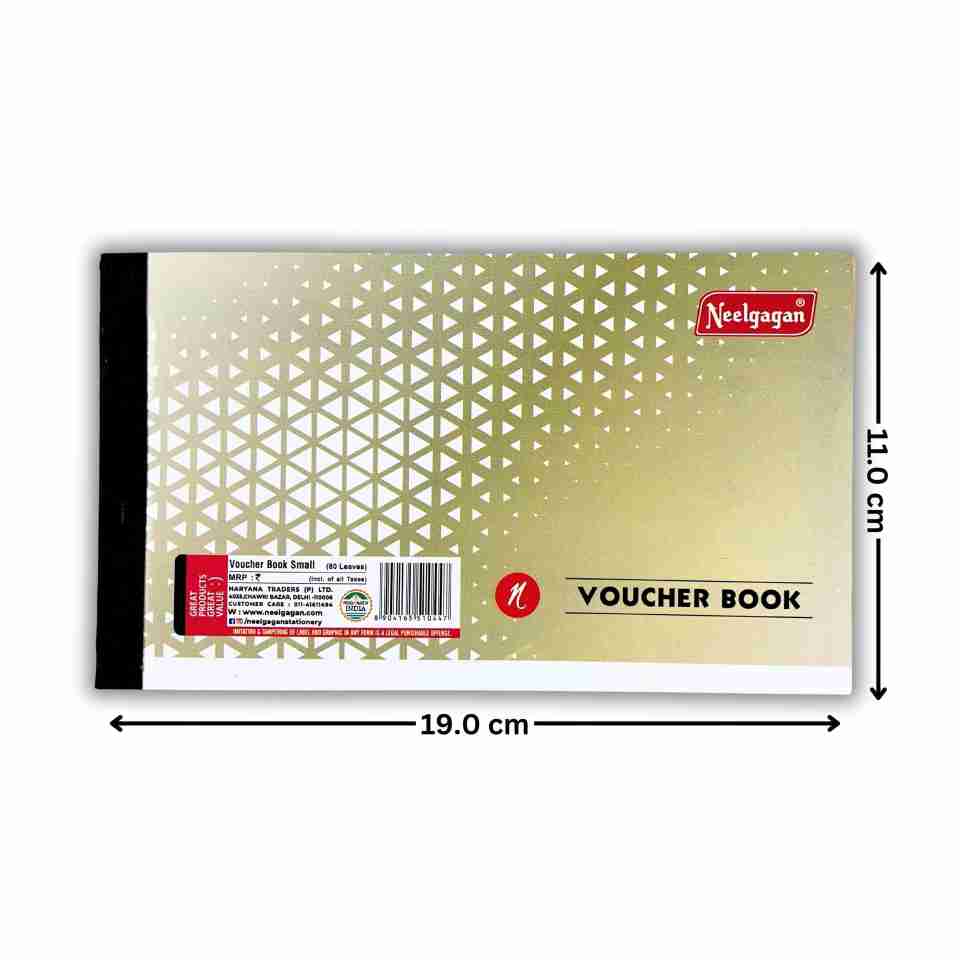 NEELGAGAN Small Voucher Book, Debit/Credit memo Petty Cash Voucher 1 ...