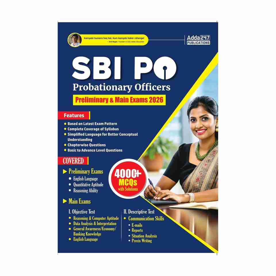 SBI PO Comprehensive Book For Preliminary And Mains Exams 2026 -27 With ...