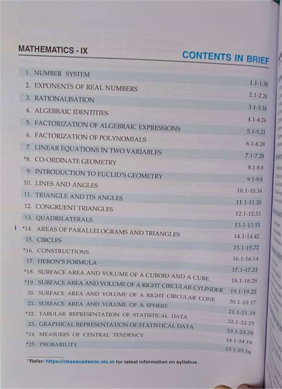 One Class Math Paper Sample R.D. Sharma Mathematics Class 9 – Set Of 2 Books (Theory + MCQs) – CBSE ...