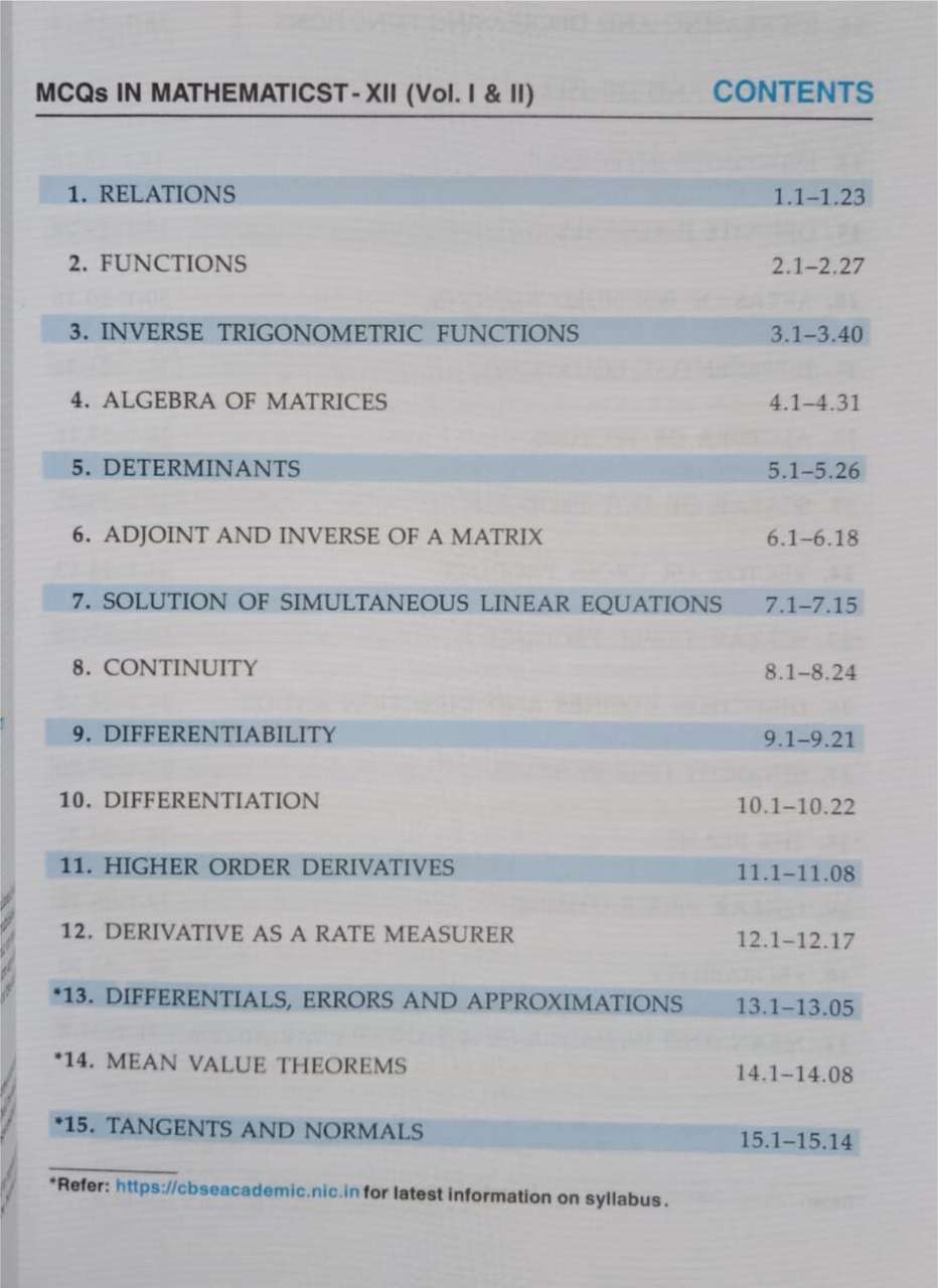RD Sharma Class 12 Mathematics Vol 1 & 2 + MCQs | CBSE Class XII Maths ...