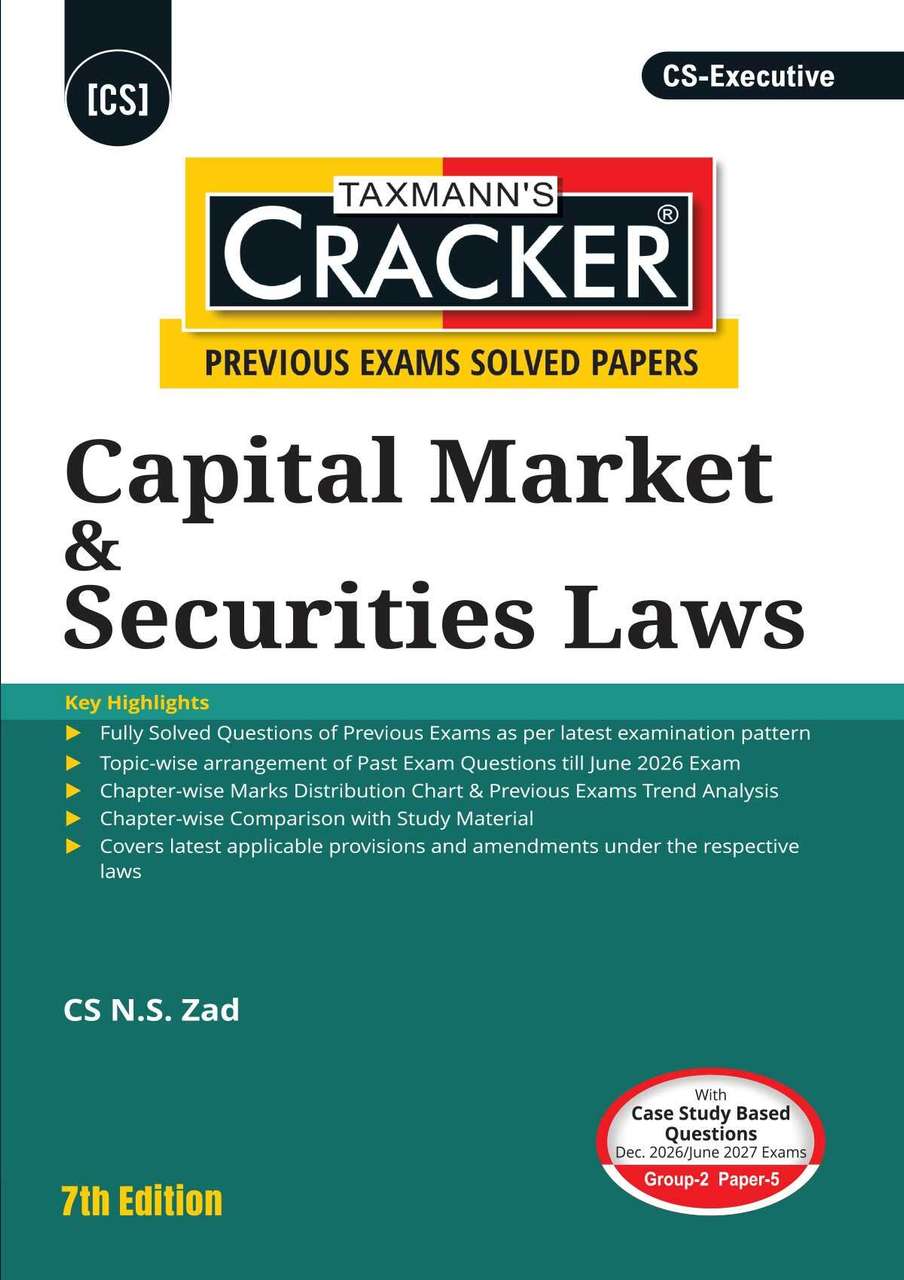 Taxmann's CRACKER COMBO For CS Executive | Dec. 2026/June 2027 Exams ...
