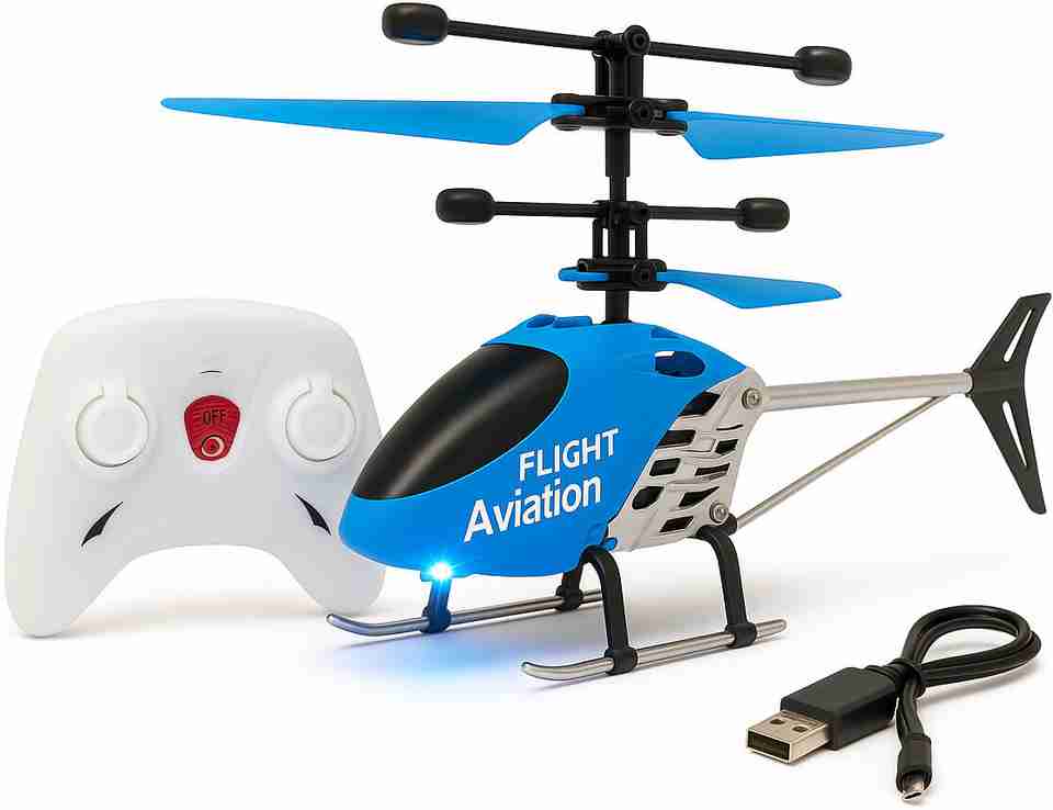 Jonty's Castle Big Remote Control Helicopter Toy Full steel Body with ...