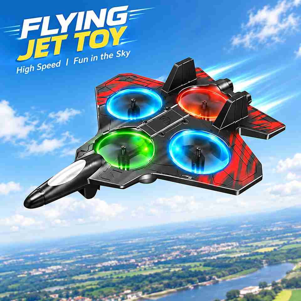 Braintastic Remote Control Airplane 4 Channel RC Aircraft Rechargeable ...