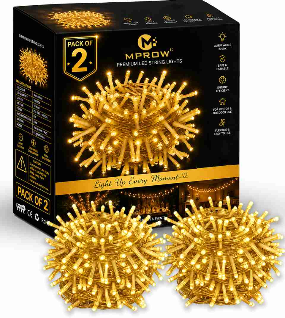 MPROW 40 LEDs 11 m White Steady Bulb Rice Lights Price in India - Buy ...
