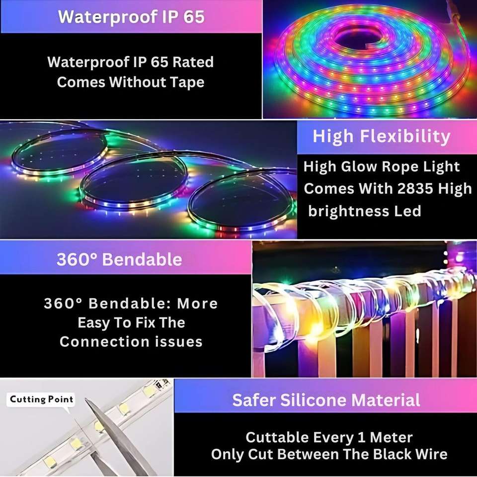 KAVANA 1200 LEDs 20 m Multicolor Color Changing Strip Rice Lights Price ...