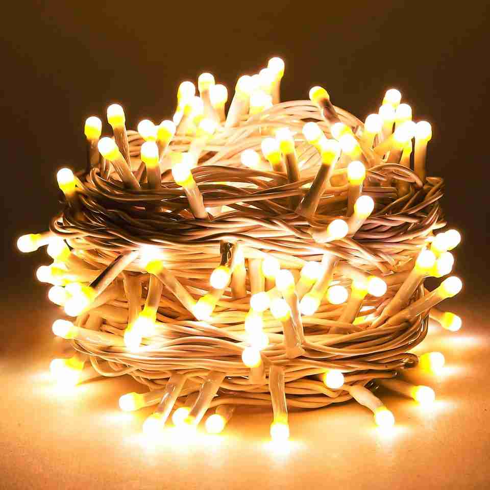 JAINNEXT 40 LEDs 11 m Gold Steady String Rice Lights Price in India ...