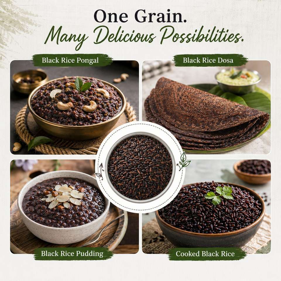 Raw And Rice Praba Grocer Kavuni Rice Black Raw Rice (Full Grain, Raw) Price in ...