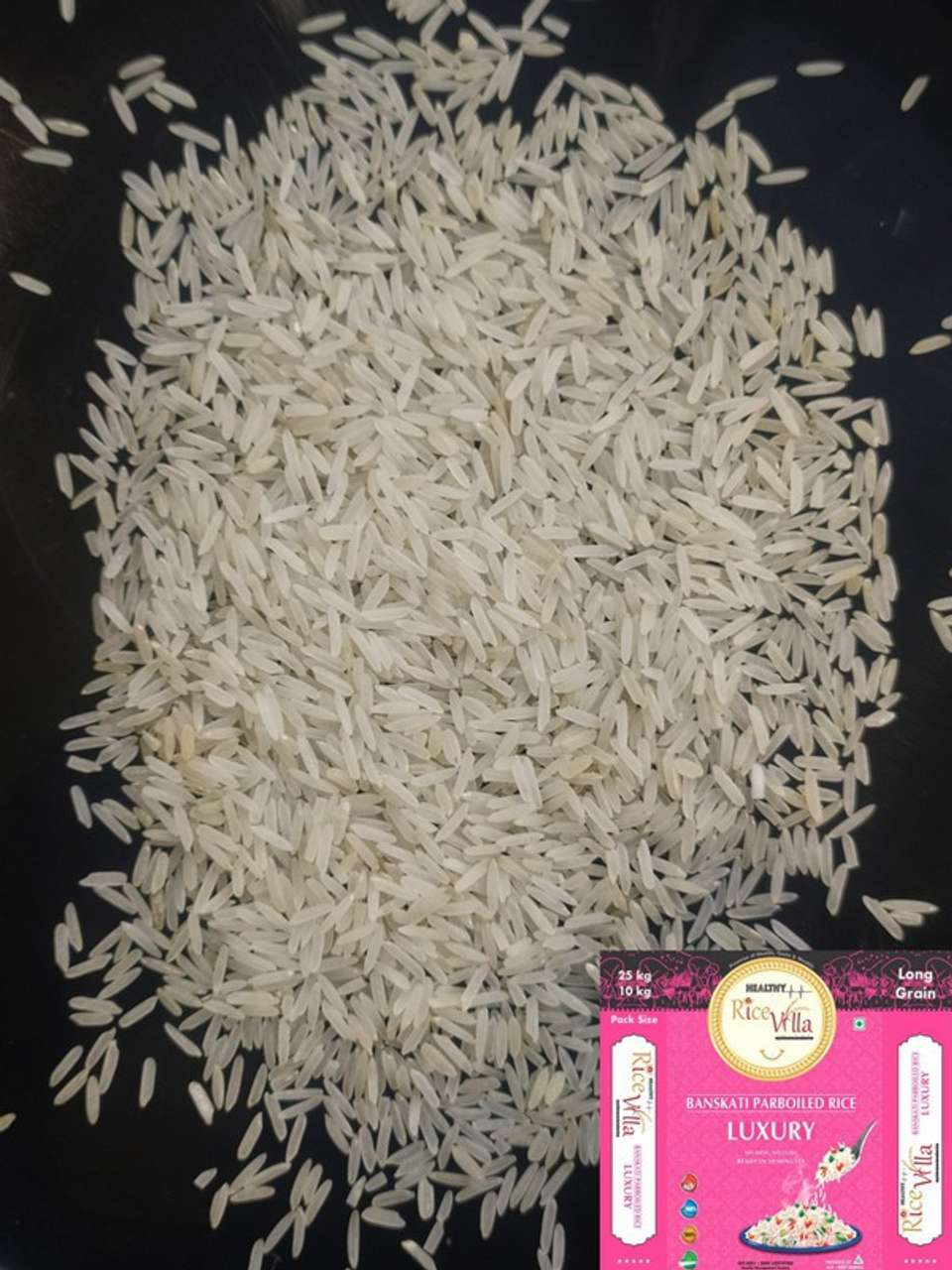 Baskati Rice Healthy Rice Villa Banskati Rice Luxury 10Kg Baskati Rice (Medium Grain ...