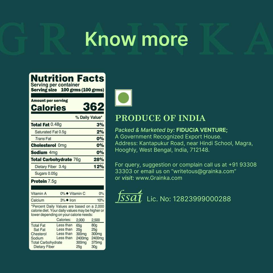 Grainka Jeera Samba Rice || 10 KG || Aged Rice || JEERA / JEERAKASALA ...