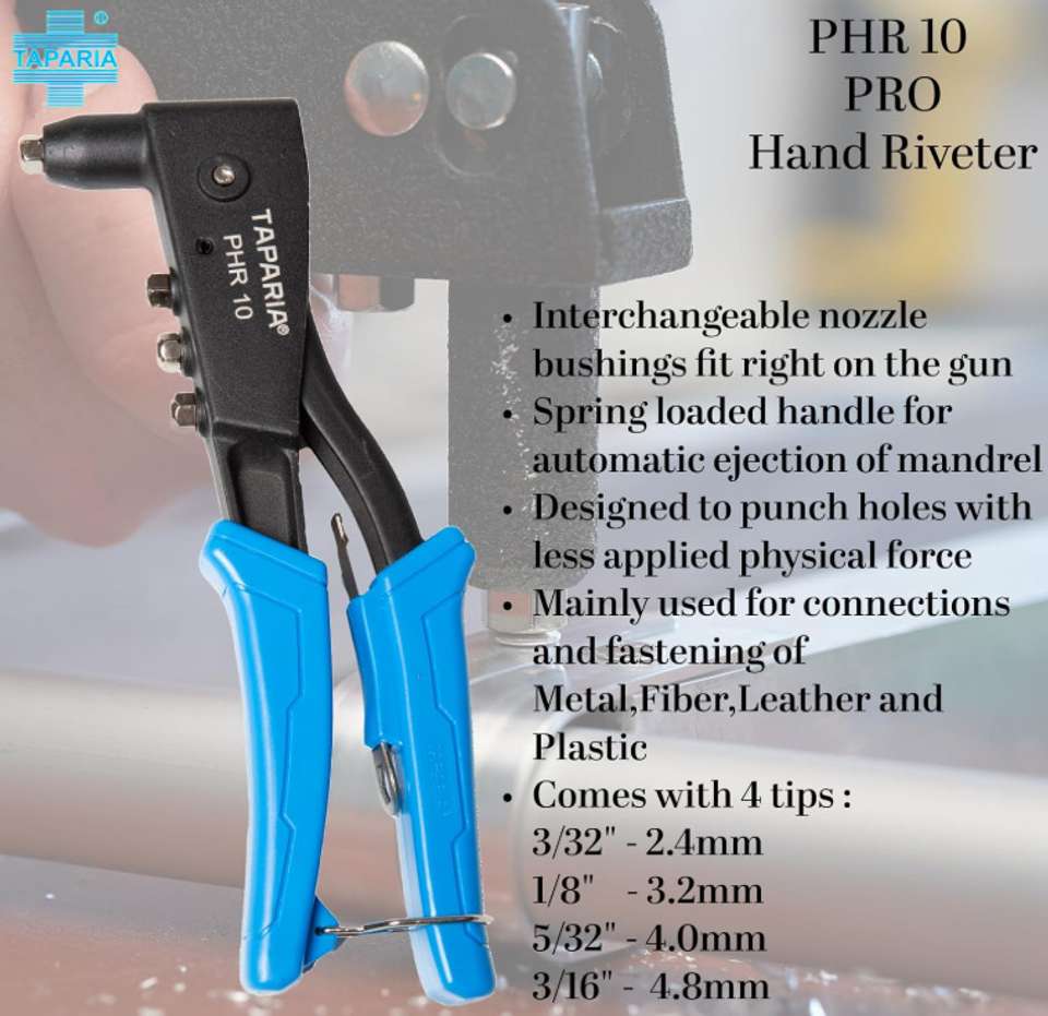 Hand Riveting Gun taparia PRO Hand Riveter Gun 10