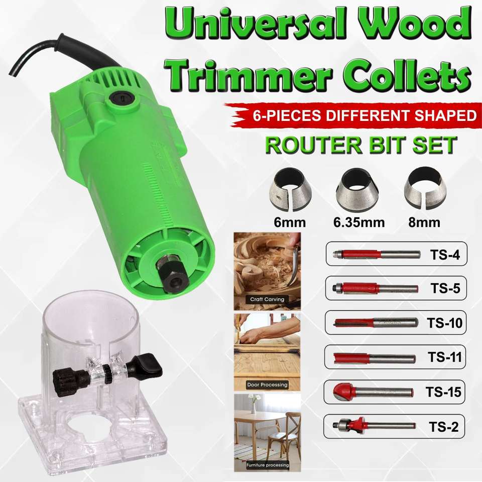 Digital Craft Heavy-Duty 1000W Wood Router & Trimmer – 30,000 RPM ...