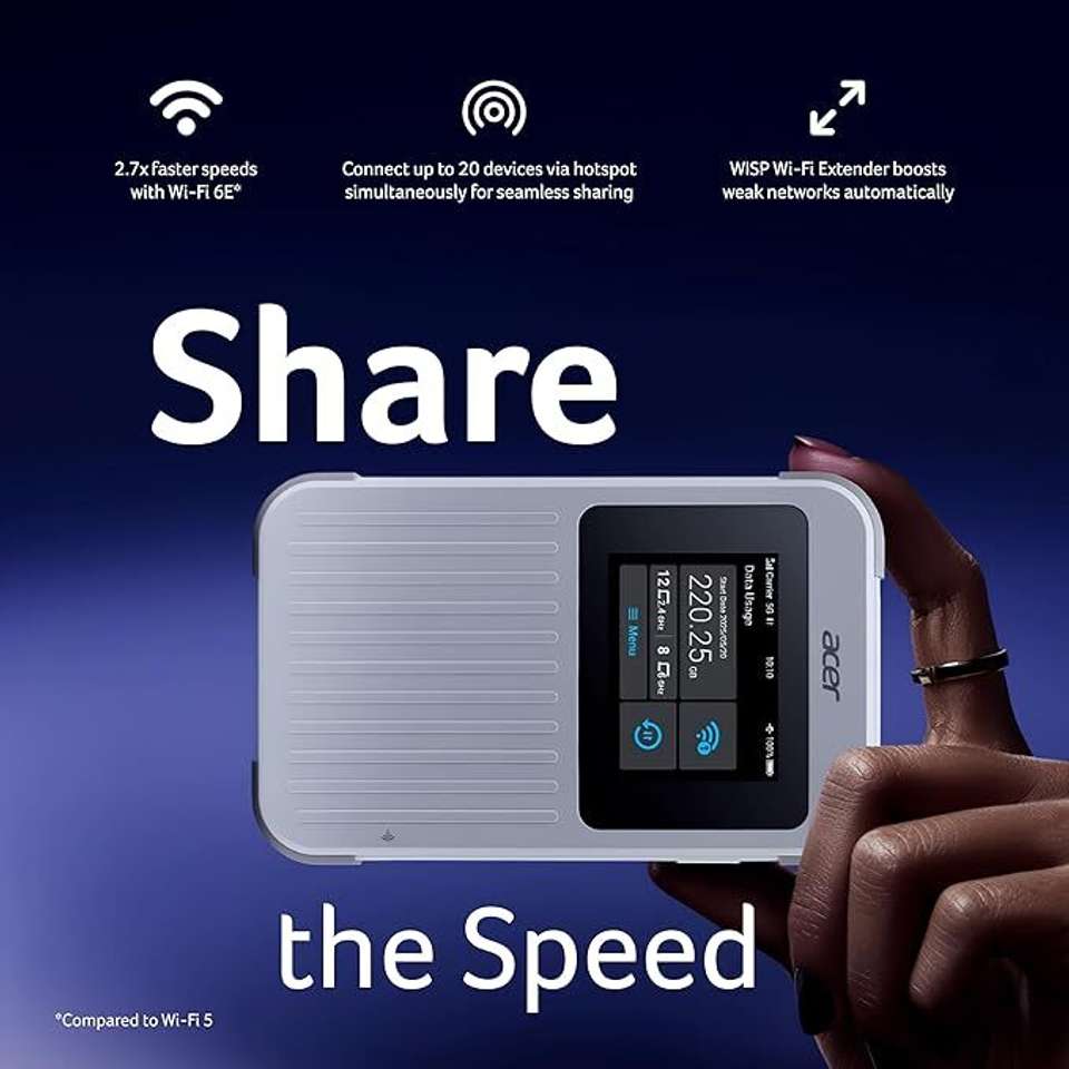 Acer Router Login Acer Connect M6E 5G Mobile WiFi| WiFi 6E Hotspot 20 Devices Router 5 ...