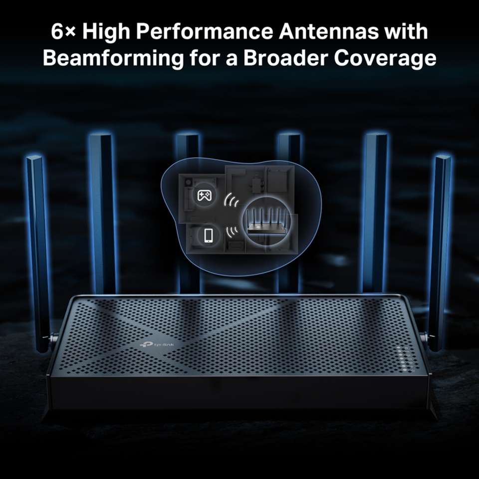 Bait Router TP-Link Archer BE400 6500 Mbps Wi-Fi 7 Gigabit Router Wireless Router 2 ...