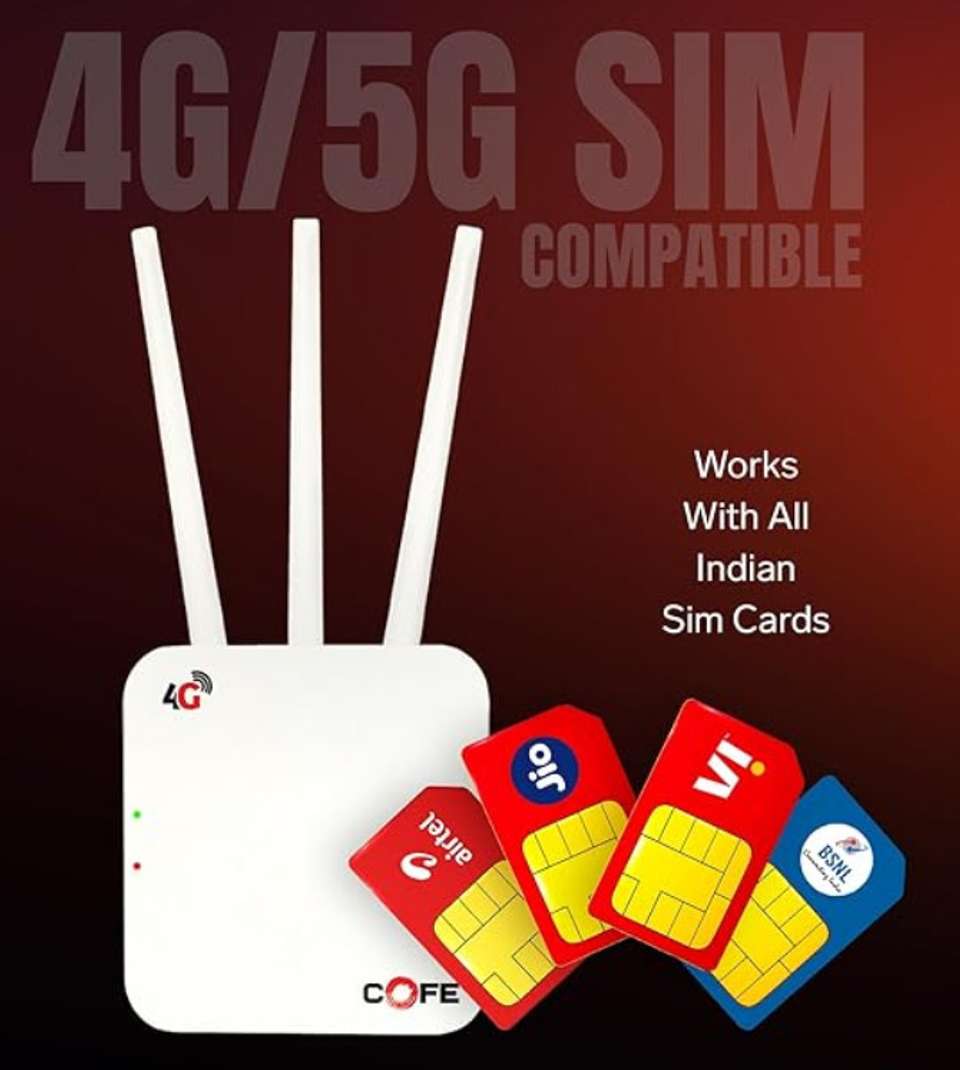 Coffee 3g Router COFE CF-903 Wi-Fi 6 4G/5G Sim Supported 4G Router 2.4 GHz 300 Mbps Wifi ...