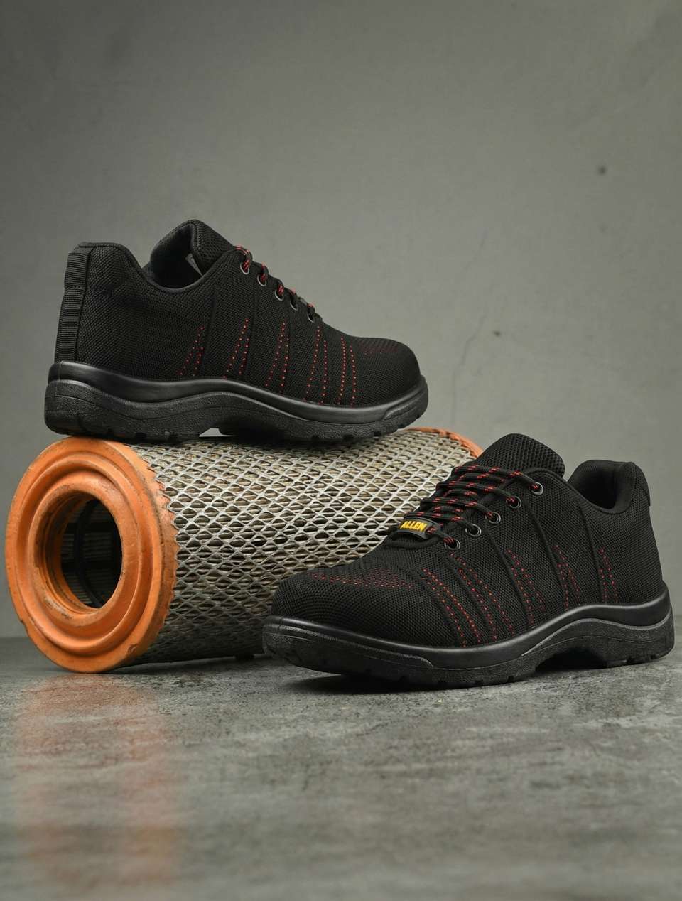 ALLTAR Steel Toe Mesh Safety Shoe Black Size 8 - Image 8