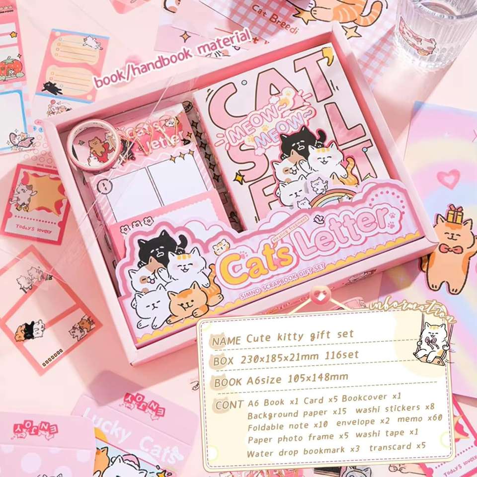 MJKD Junk Journal & Scrapbook Kit: A6 Notebook, Stickers, DIY Set Theme ...