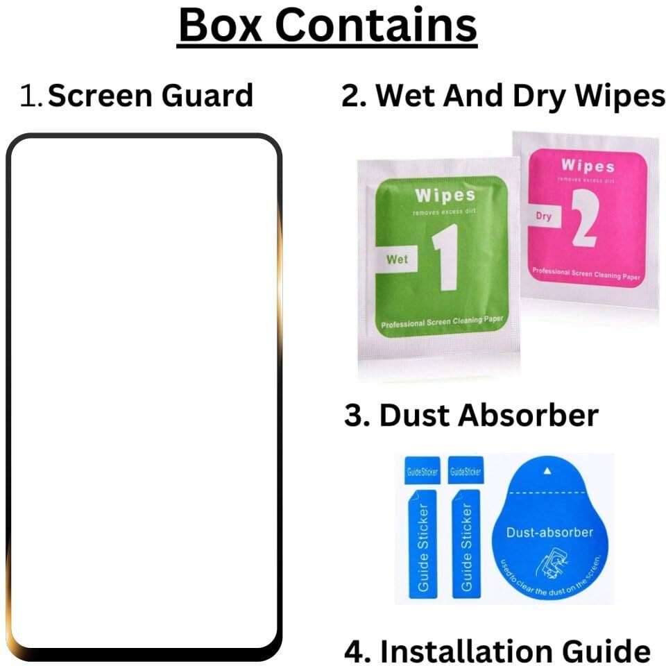 iWishKart Edge To Edge Tempered Glass for Oppo A6x 5G, Oppo A6x, HiS ...