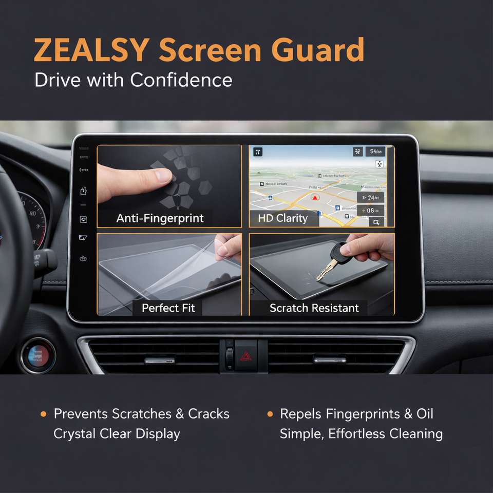 Zealsy Screen Guard for Tata Altroz Screen Guard | 7 Inch Infotainment ...