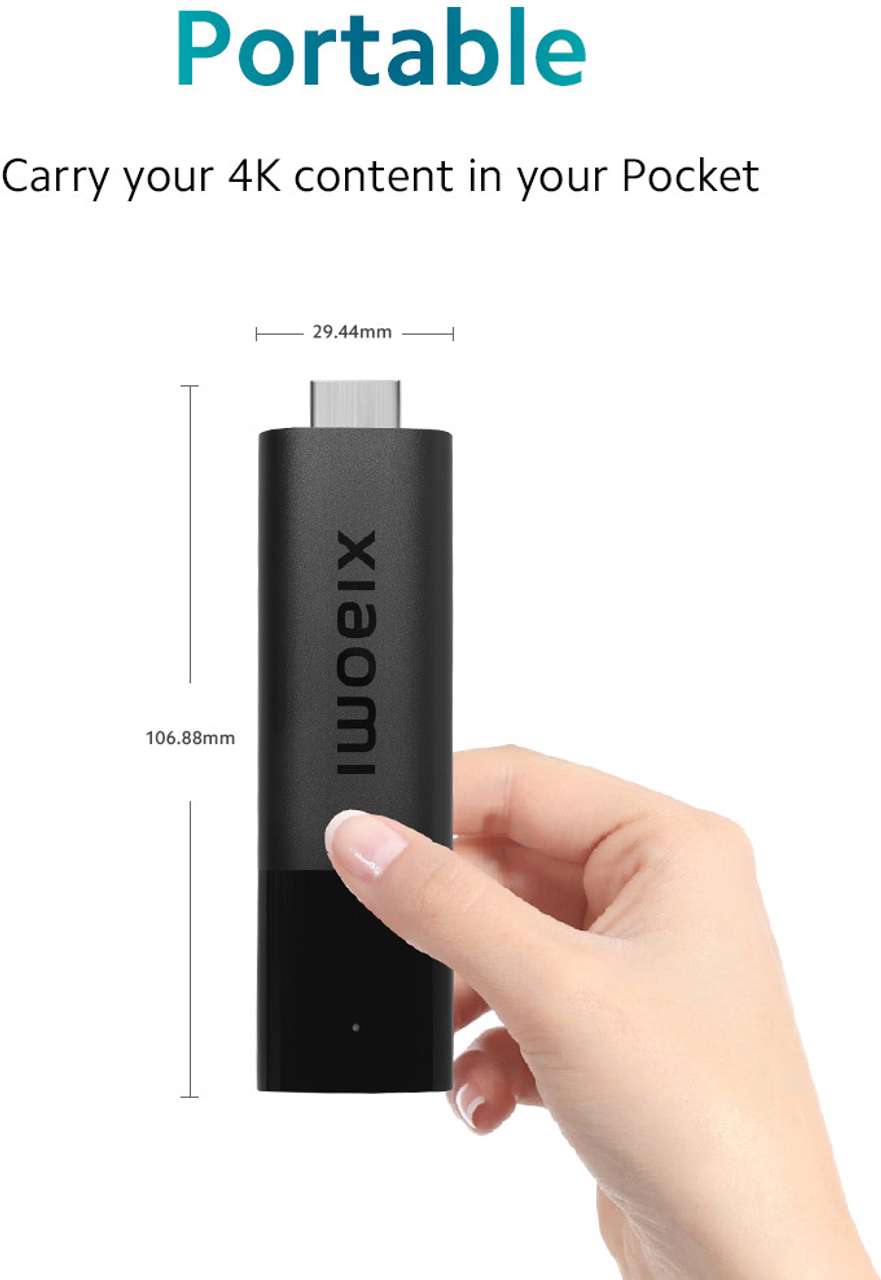 Mi Android TV Stick 4K with Dolby Vision and Dolby Atmos Media ...