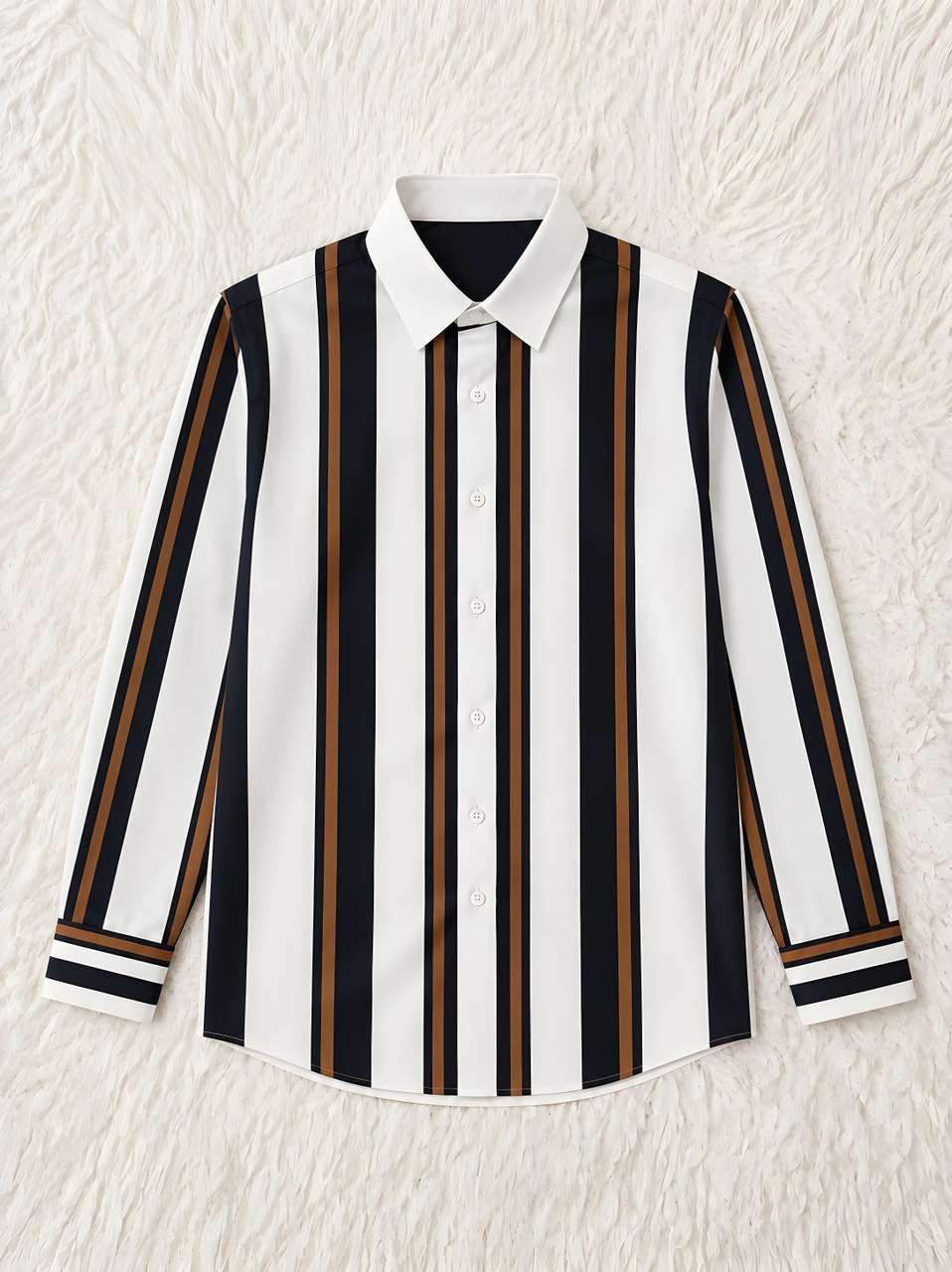 Gentlehaus Men Regular Fit Striped Shirt - Image 5