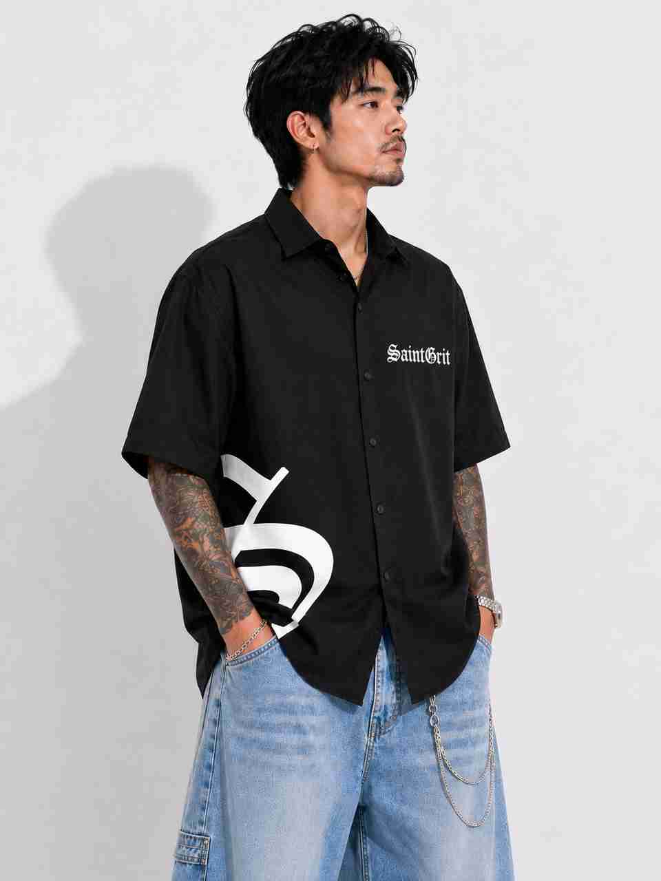 panta Men Boxy Fit Checkered Shirt - Image 6