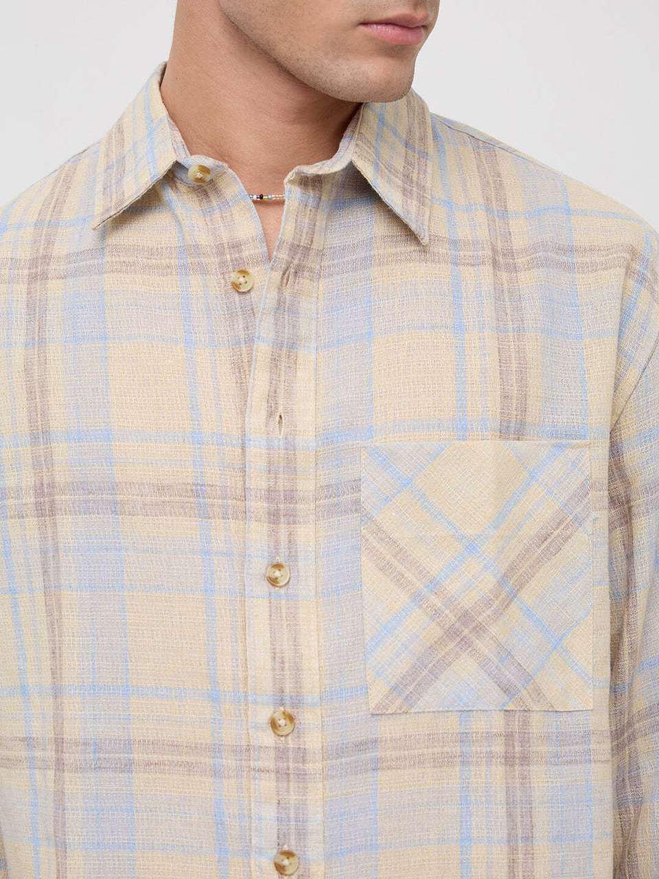 VASTRADO Men Oversized Checkered Casual Shirt - Image 9