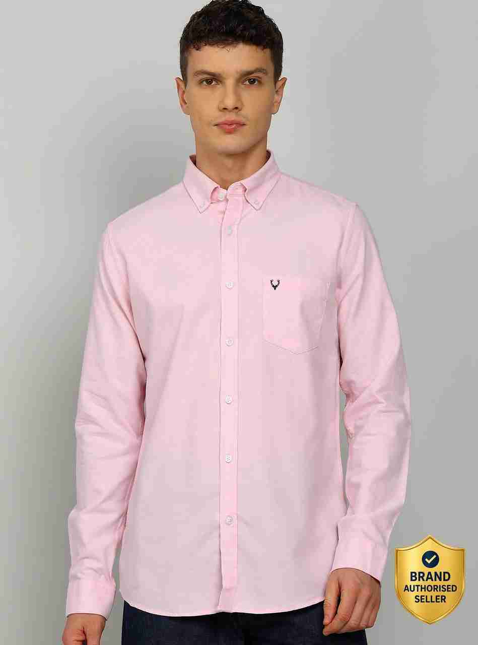 Allen Solly Men Regular Fit Solid Button Down Shirt - Image 7