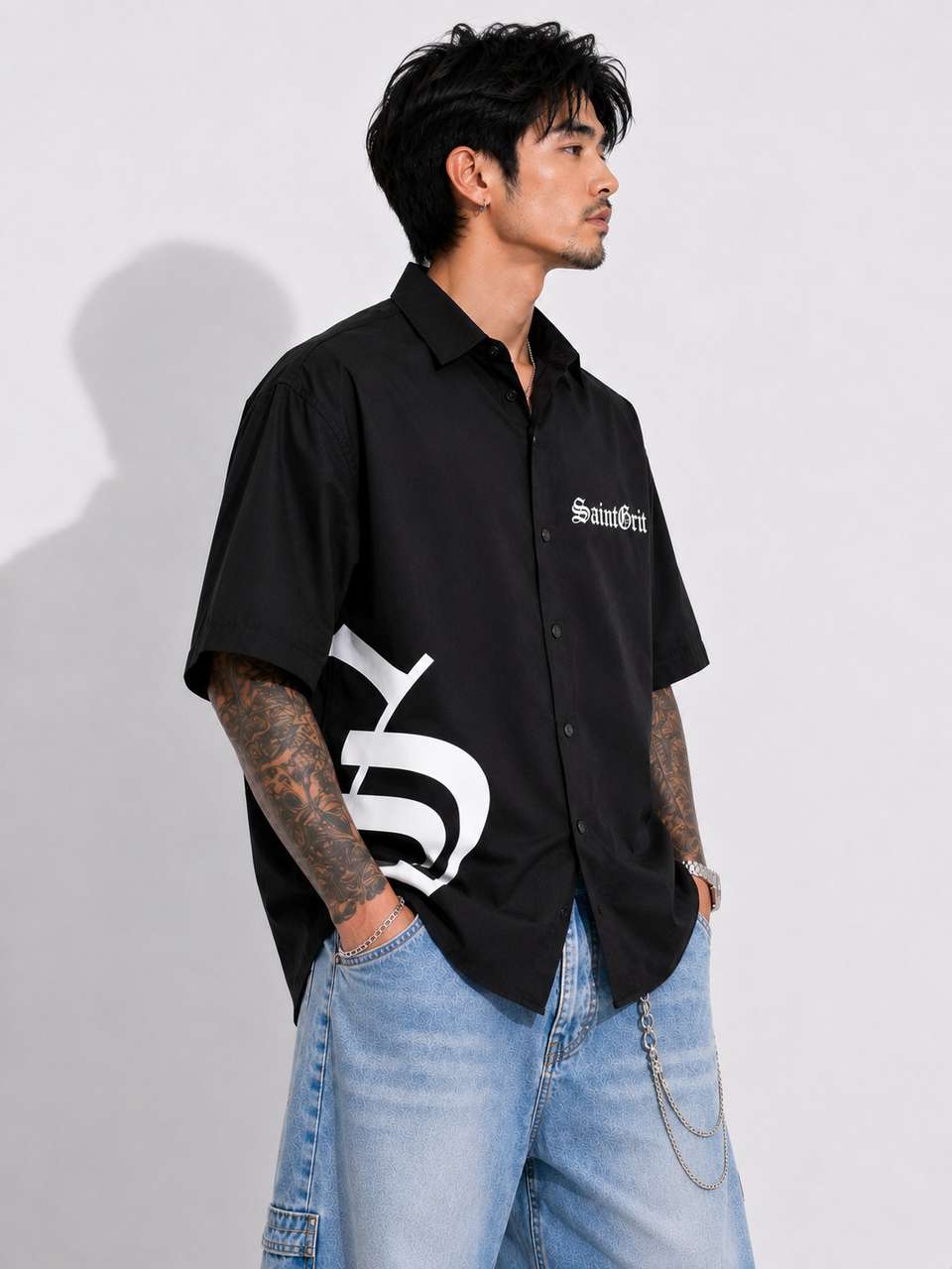 panta Men Boxy Fit Checkered Shirt - Image 8