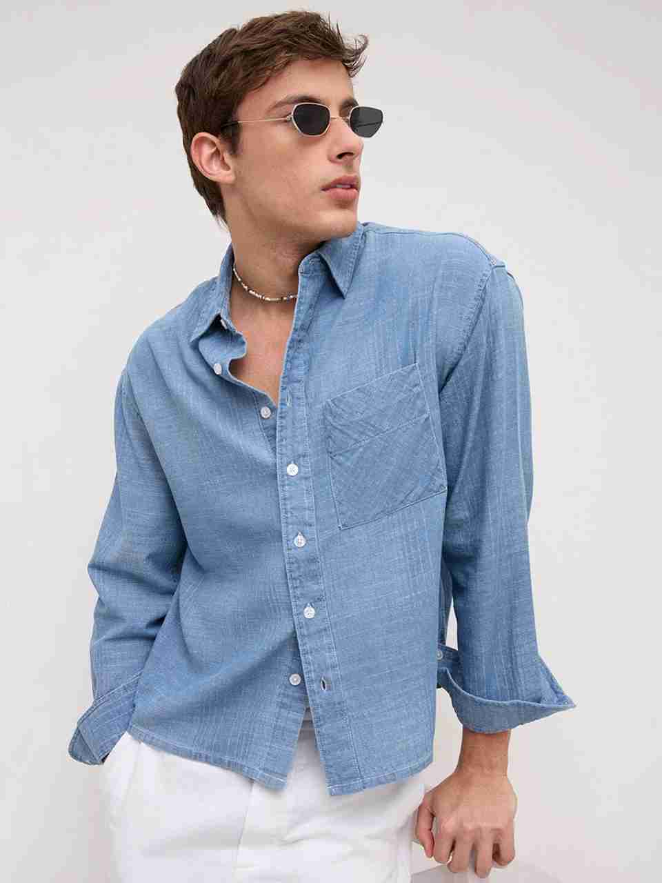 VASTRADO Men Regular Fit Solid Casual Shirt - Image 6
