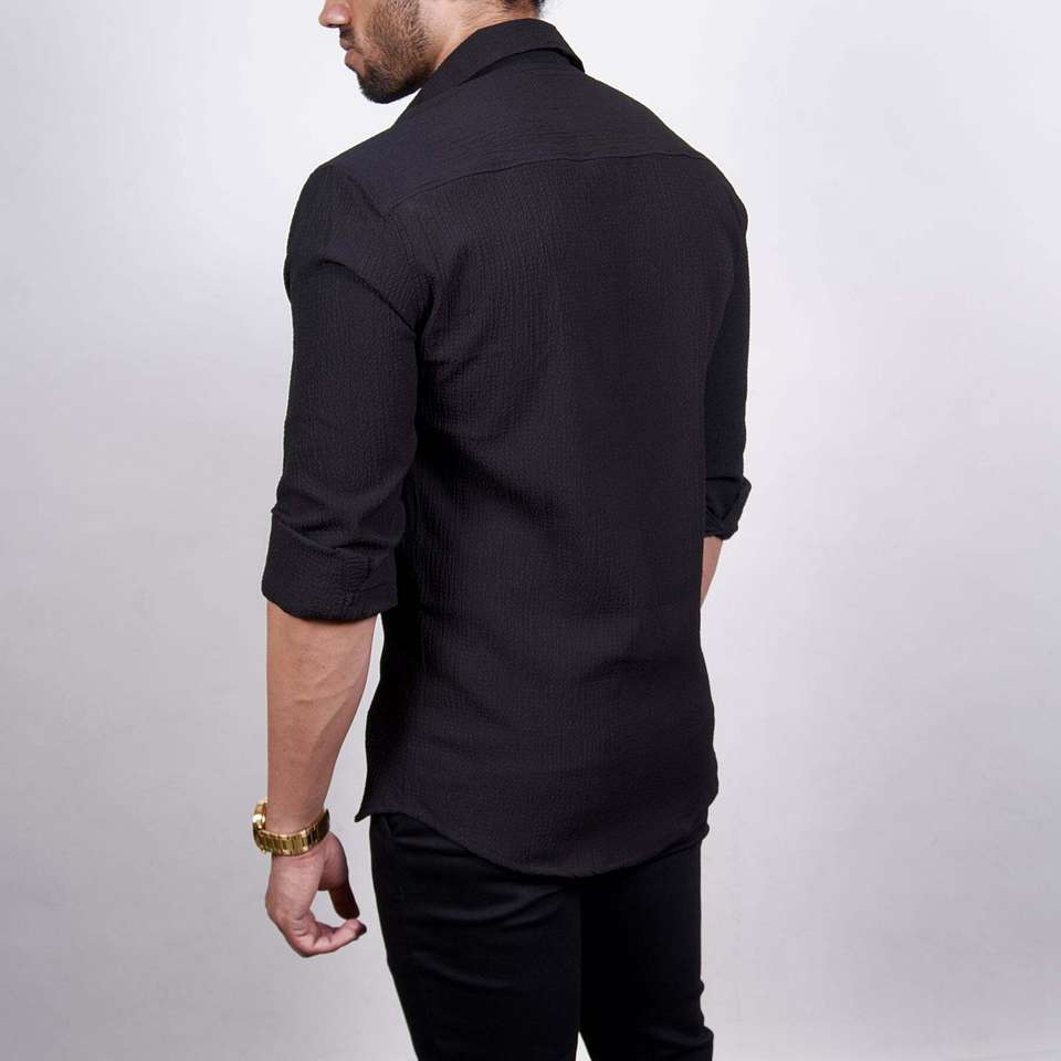 Marmic Fab Men Solid White Formal Shirt - Image 9