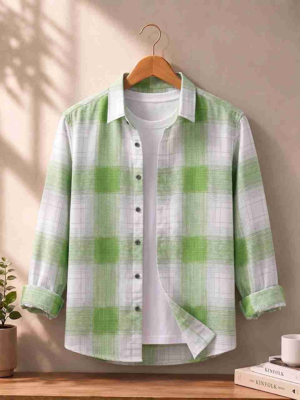 Black Deer Men Black Checkered Shirt - Image 9