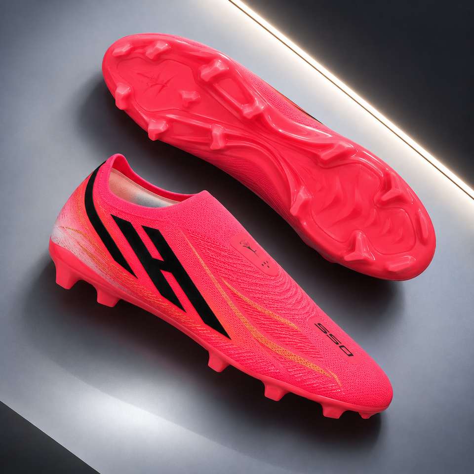 ANZA S50 Football Shoes Unisex Red 5 - Image 8