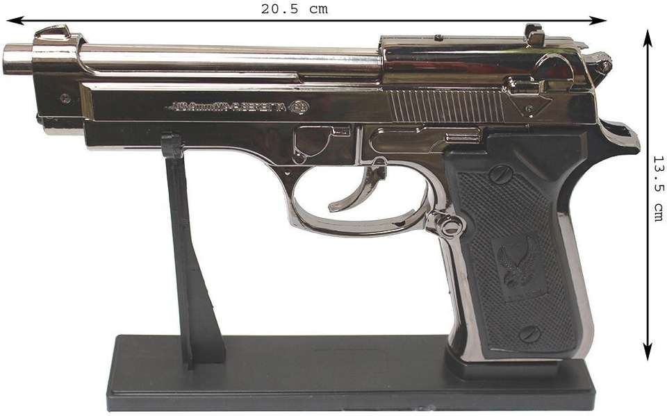 Saros Gun Lighter (Silver, Black) - Image 9