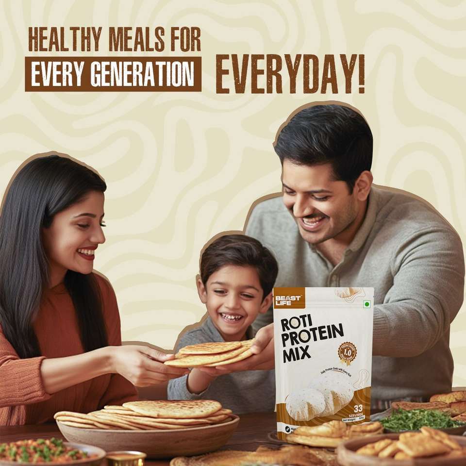 BeastLife Roti High Rich Protein 33 servings -90% Protein per scoop ...