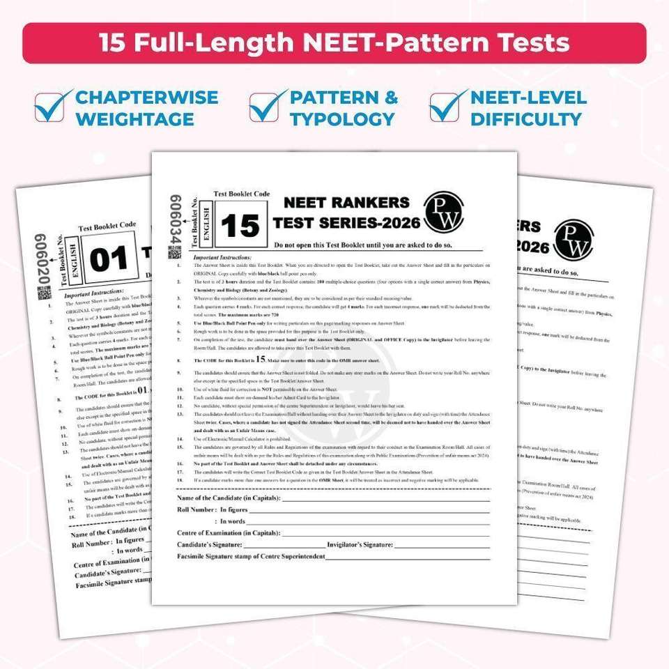 PW NTA 15 NEET Rankers Test Series 2026 Verified & Curated By Expert ...