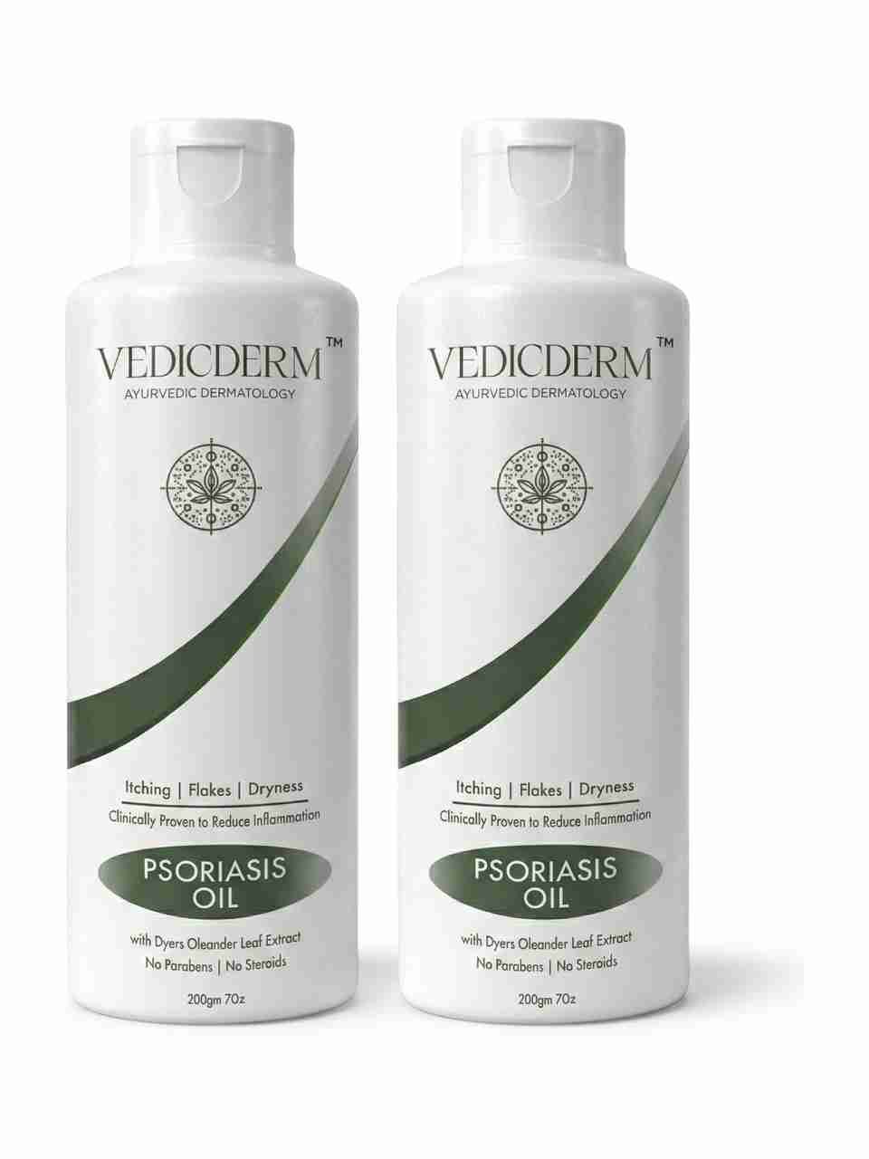 Vedicderm Oleander Psoriasis Skin Care Oil Natural For for Dry, Itchy ...