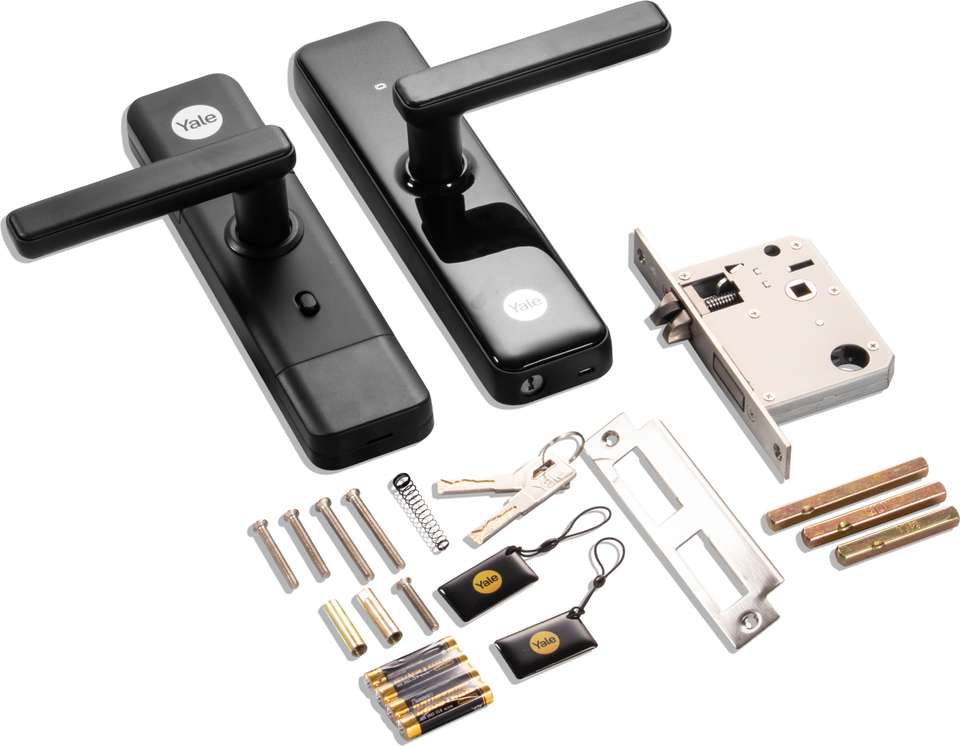 Key Lock Mech Yale YDME 50 Pro with Mech Keys, App Enabled Access & Alarm Feature ...