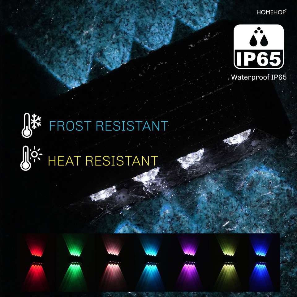 Homehop Solar Wall Lights led lamp outdoor Waterproof for Compound Wall ...