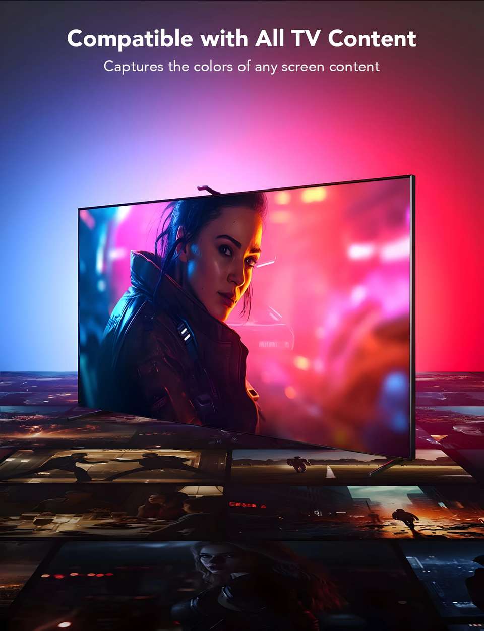 Govee Envisual TV LED Backlight T2 with Dual Cameras for 55-65 inch TV ...