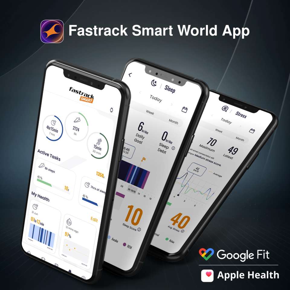 Fastrack Case Fastrack Optimus2 Pro-1.43'' AMOLED|Advanced Blazing Fast UI|AOD|Metal ...