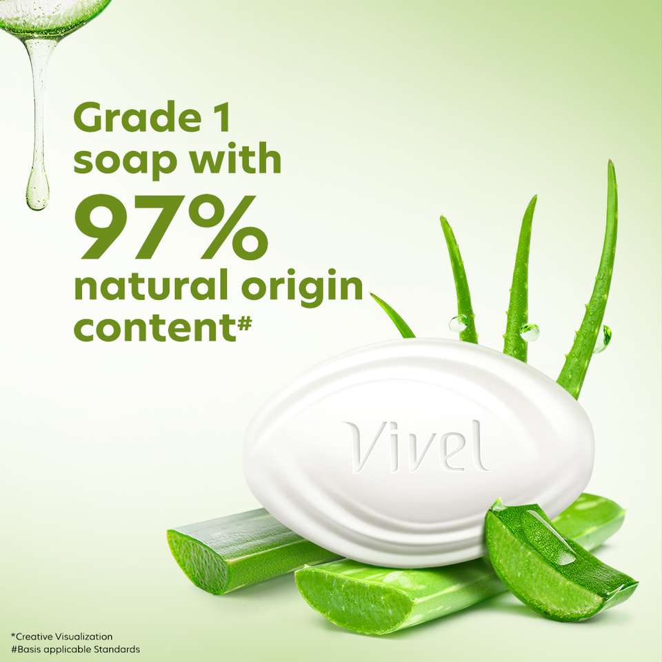 Grade R P Vivel Aloe Vera Grade 1 Bathing Soap Highest Soap Grade 76% TFM Vitamin ...
