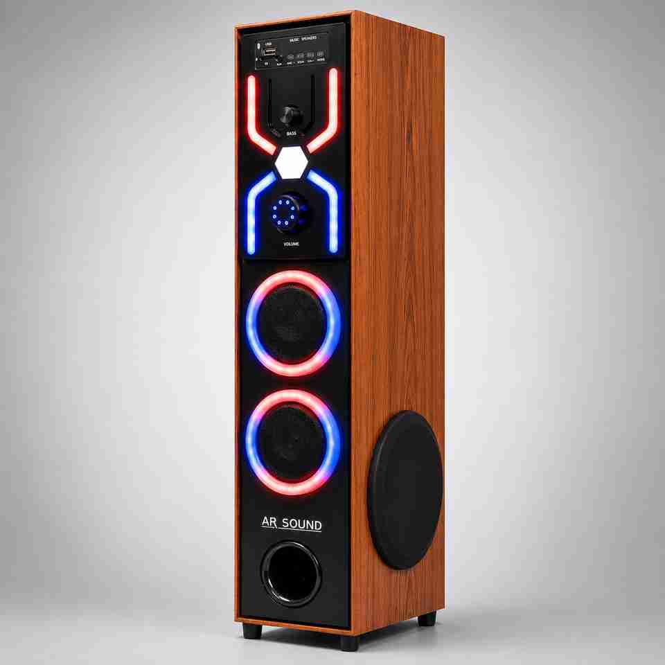 ARSOUND Spider 120W Bluetooth Tower Speaker, Multicolor - Image 6