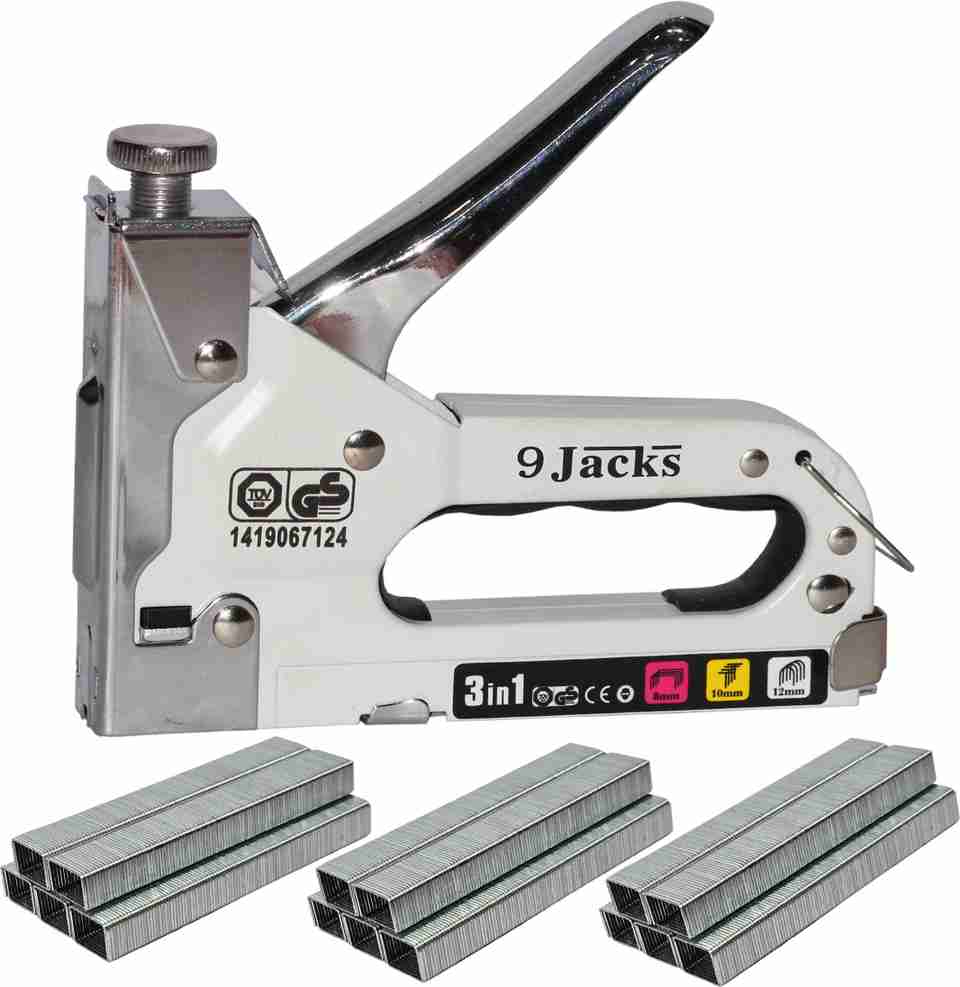 Tacker Icon Digital Craft 3-in-1 Manual D-Type Staple Gun with 8mm 3000pcs Pins ...