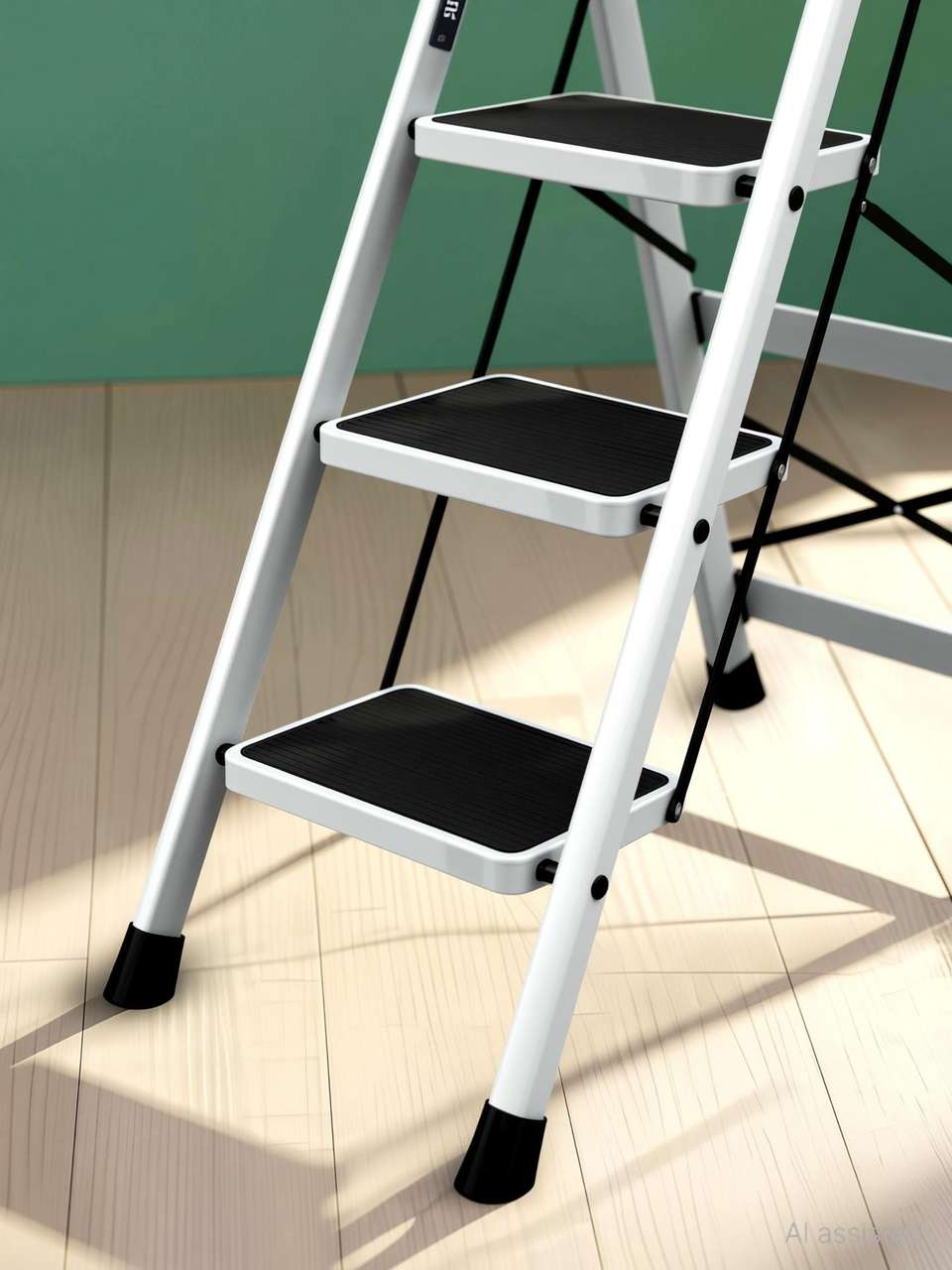 Step Lander Plantex Ladder for Home/Anti-Skid Strong Foldable Wide 4 Step Ladder ...