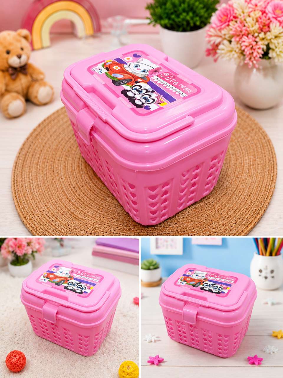Eos Plastic Portable Organizer Box for Home, Kitchen, Bathroom & Office ...